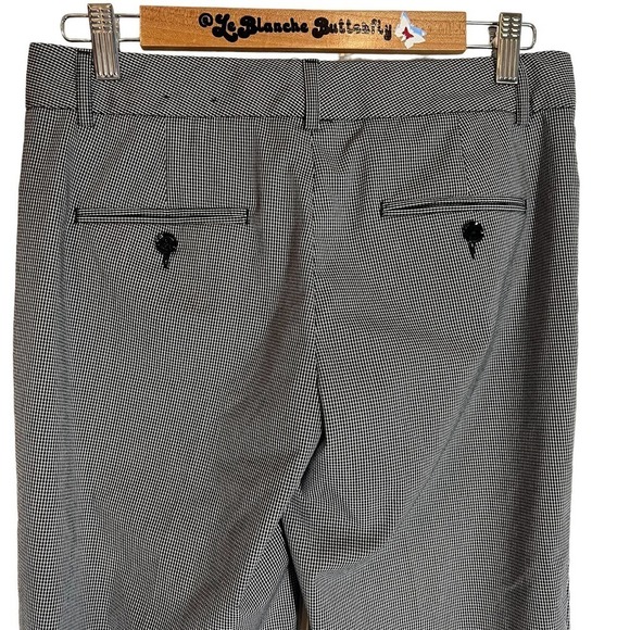 Express Y2K VIntage  Gray Checked Editor Pants 4 R - Picture 4 of 4